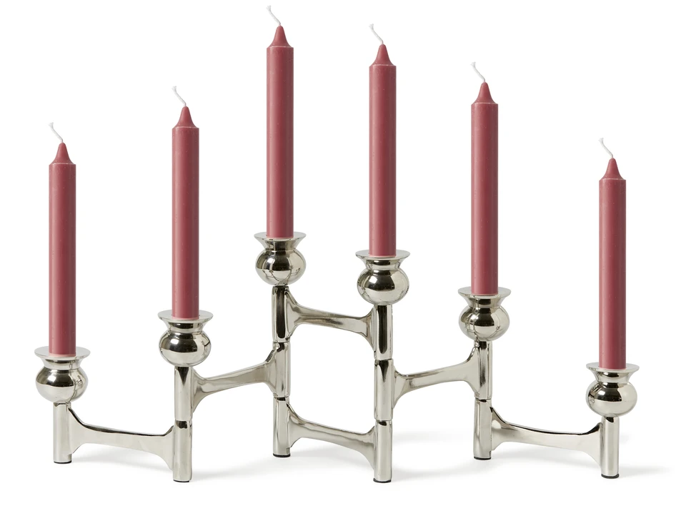 Amalia - Ljusstake, 66x4x20 cm - Grå