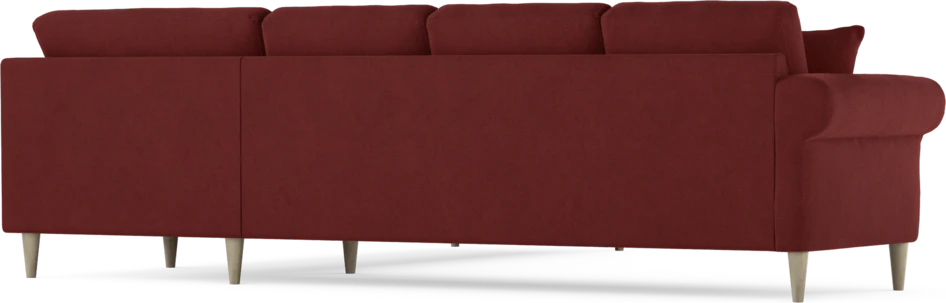 Eden - Hörnsoffa, 3+3-sits - Röd