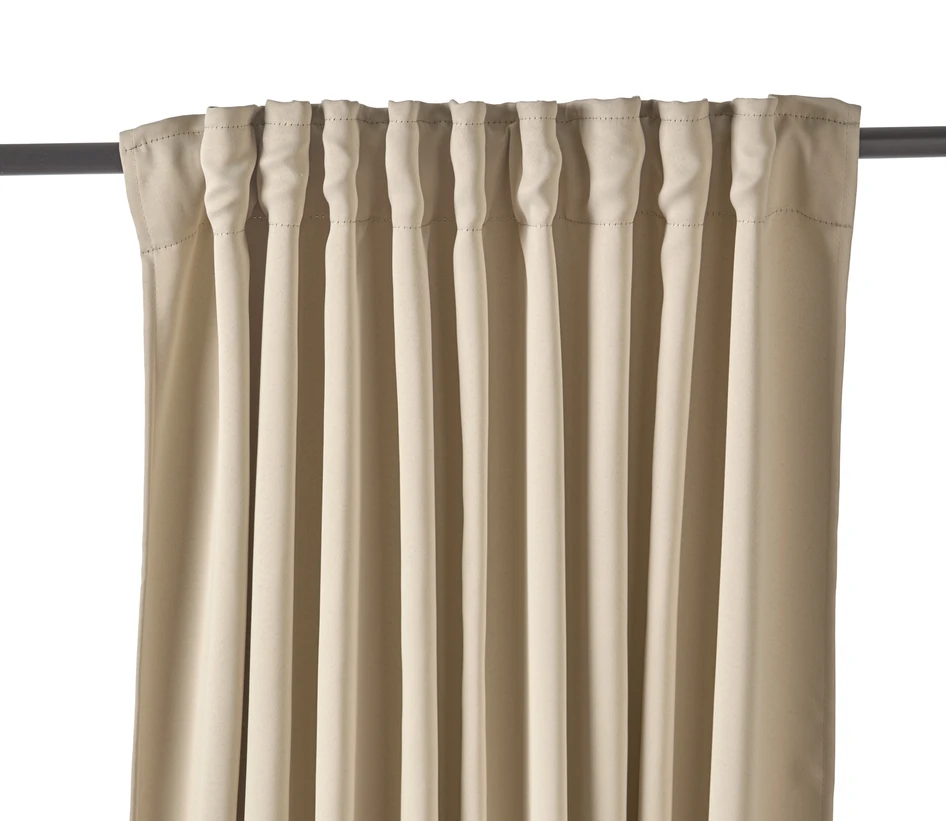 Shade - Rumsförmörkande gardin, 2-pack, 140x250 cm. - Beige