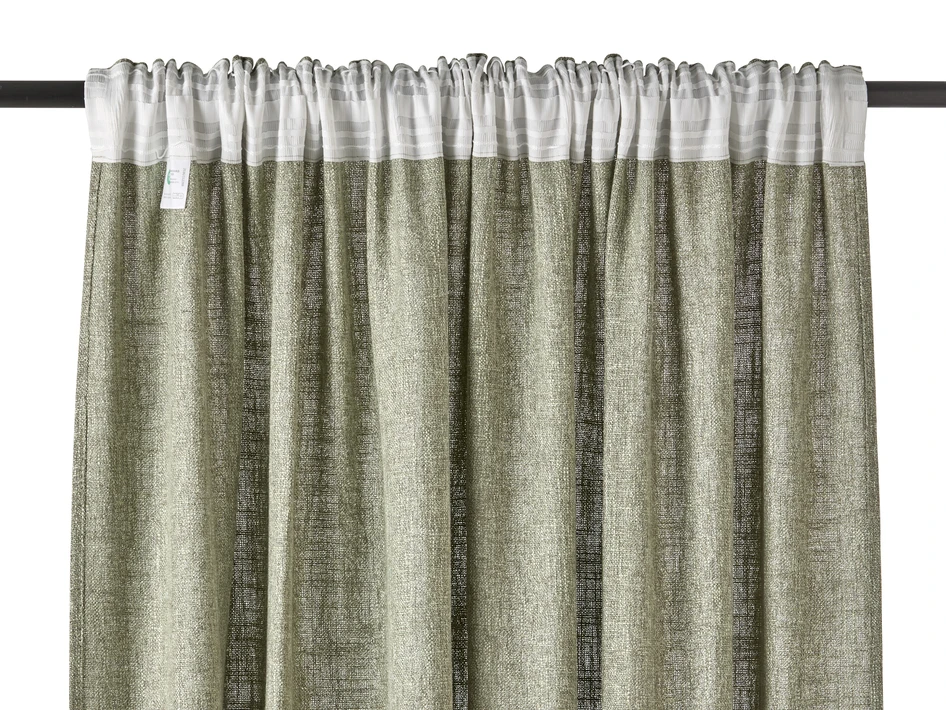 Linnelle - Gardin, 2-pack, 140x250 cm - Grön
