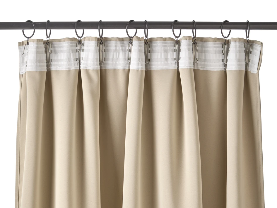 Shade - Rumsförmörkande gardin, 2-pack, 140x250 cm. - Beige