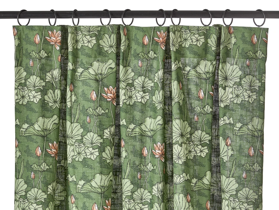 Saga - Gardin, 2-pack,140x250 cm - Grön