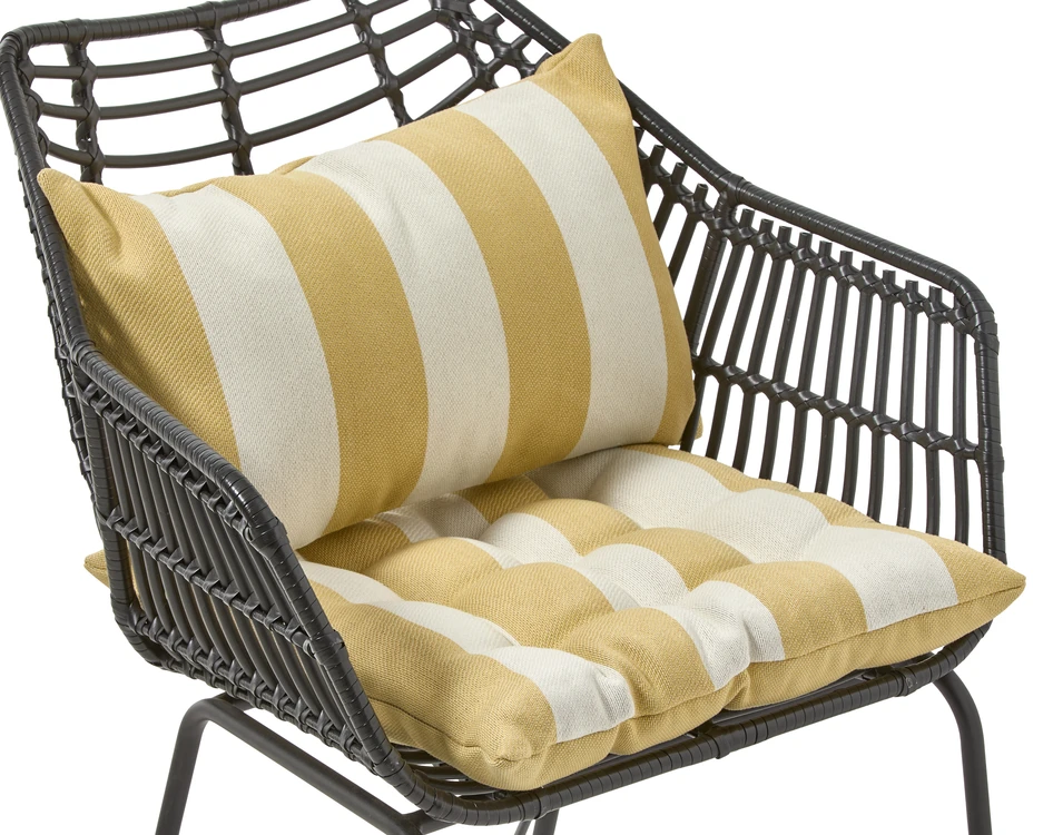 Torekov - Vattenavvisande stolsdyna, 45x45 cm - Gul