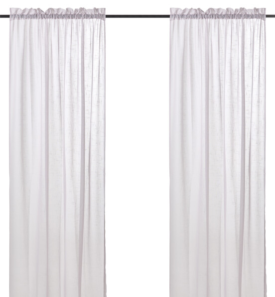 Cecilia - Gardin, 2-pack,135x250 cm  - Lila
