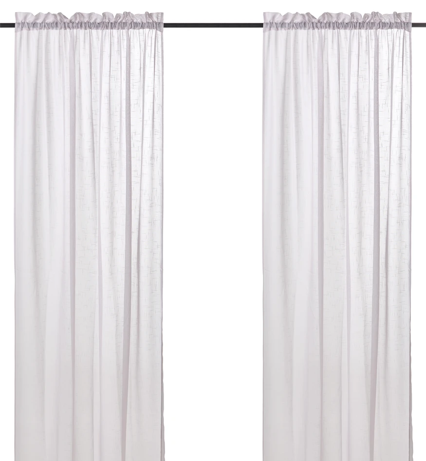 Cecilia - Gardin, 2-pack,135x250 cm  - Lila