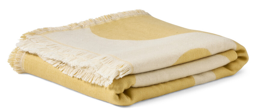 Ellinor - Pläd, 125x200 cm - Gul