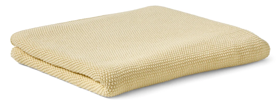 Freya - Pläd, 130x170 cm - Gul