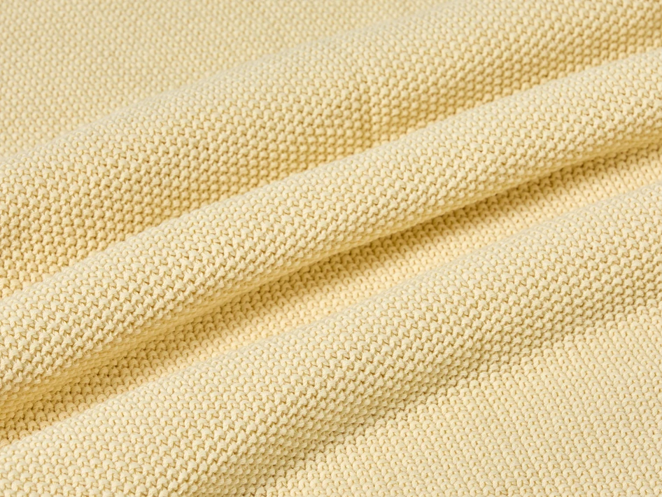 Freya - Pläd, 130x170 cm - Gul