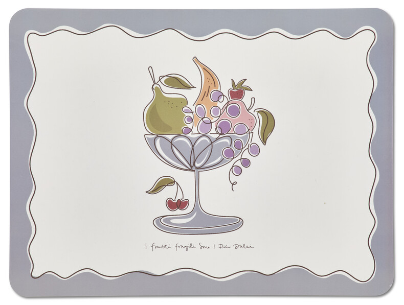 Frutti - Tablett i plast, 30x40 cm - Flerfärgad