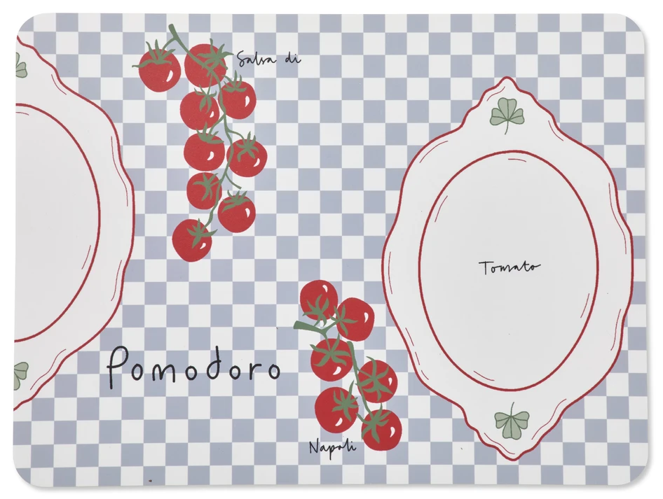 Pomodoro - Tablett i plast, 30x40 cm - Flerfärgad