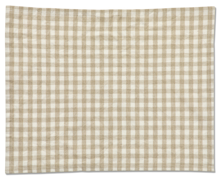 Recycle - Tablett i bomullsblandning, 35x45 cm - Beige