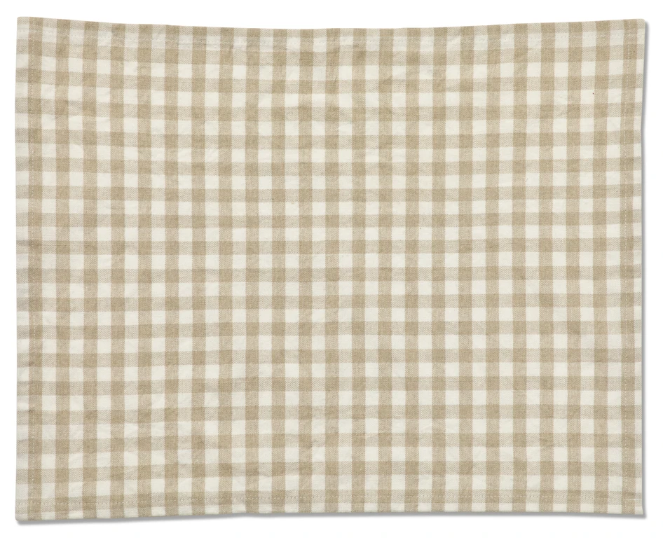 Recycle - Tablett i bomullsblandning, 35x45 cm - Beige