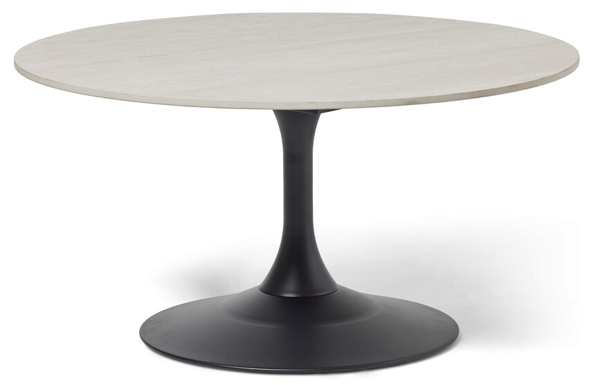 Kali - Soffbord, Ø90, H45 cm - Beige