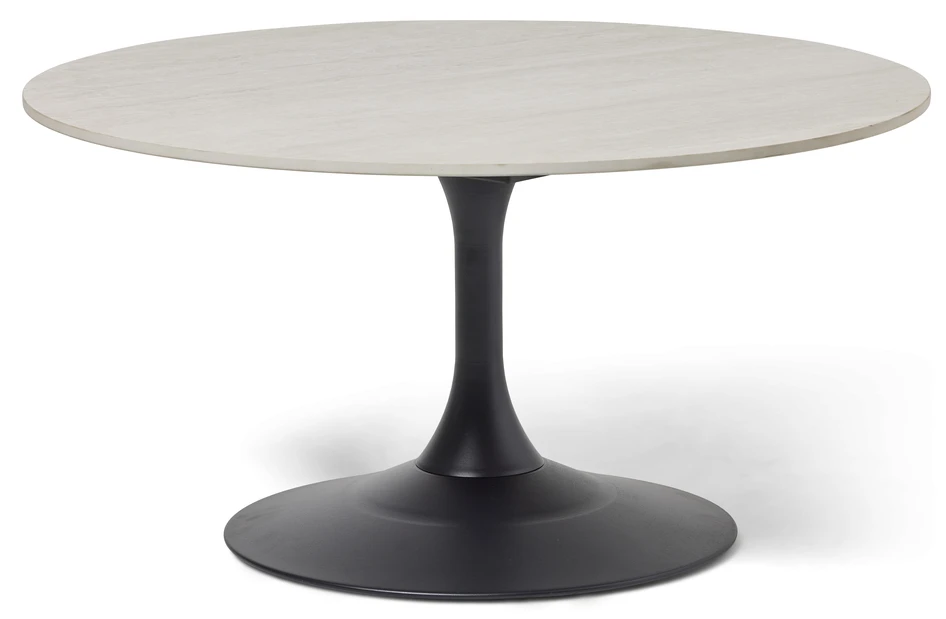 Kali - Soffbord, Ø90, H45 cm - Beige