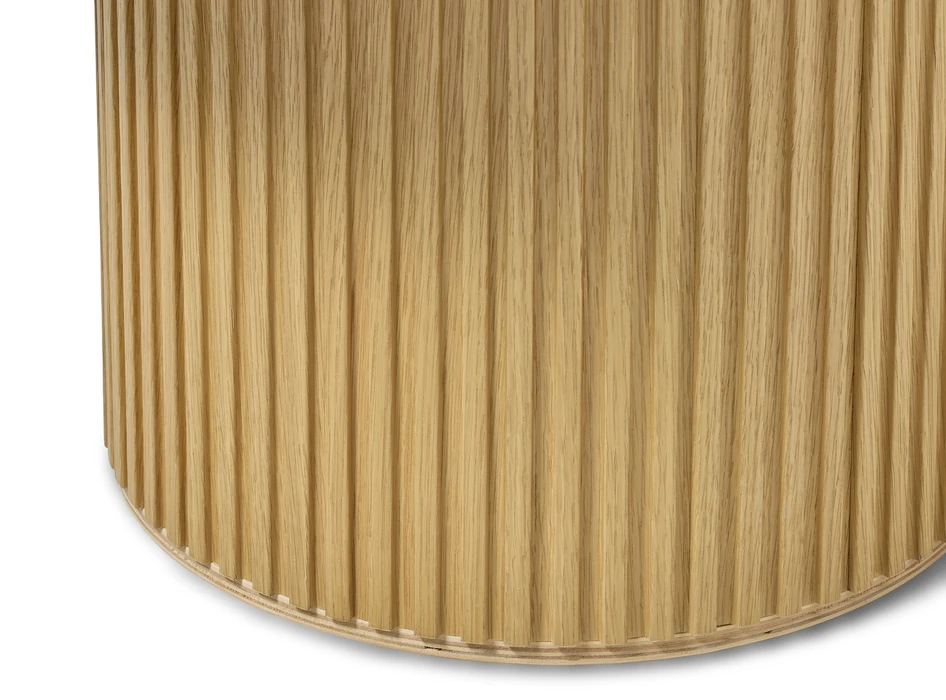 Kali/Astrid - Soffbord, Ø90, H44 cm - Beige