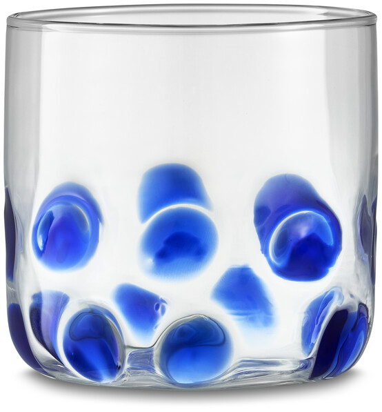 Dolly - Glas, H 8 Ø 8,5 cm, 35 cl - Blå