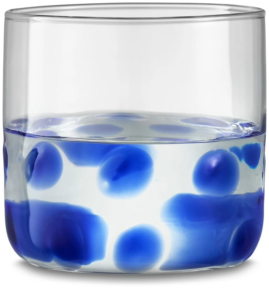 Dolly - Glas, H 8 Ø 8,5 cm, 35 cl - Blå
