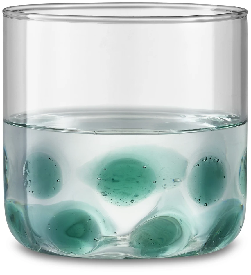 Dolly - Glas, H 8 Ø 8,5 cm, 35 cl - Grön