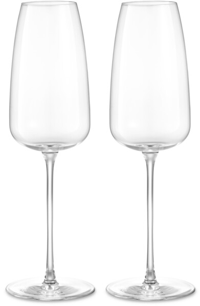 Veneto - Champagneglas, H 25 Ø 4,5 cm, 36 cl, 2-pack - Vit