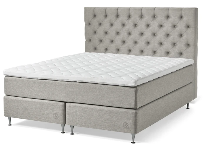 Särö Exclusive, Kontinentalsäng, dubbelsäng med bäddmadrass Särö Exclusive och Särö pikerad XL sänggavel