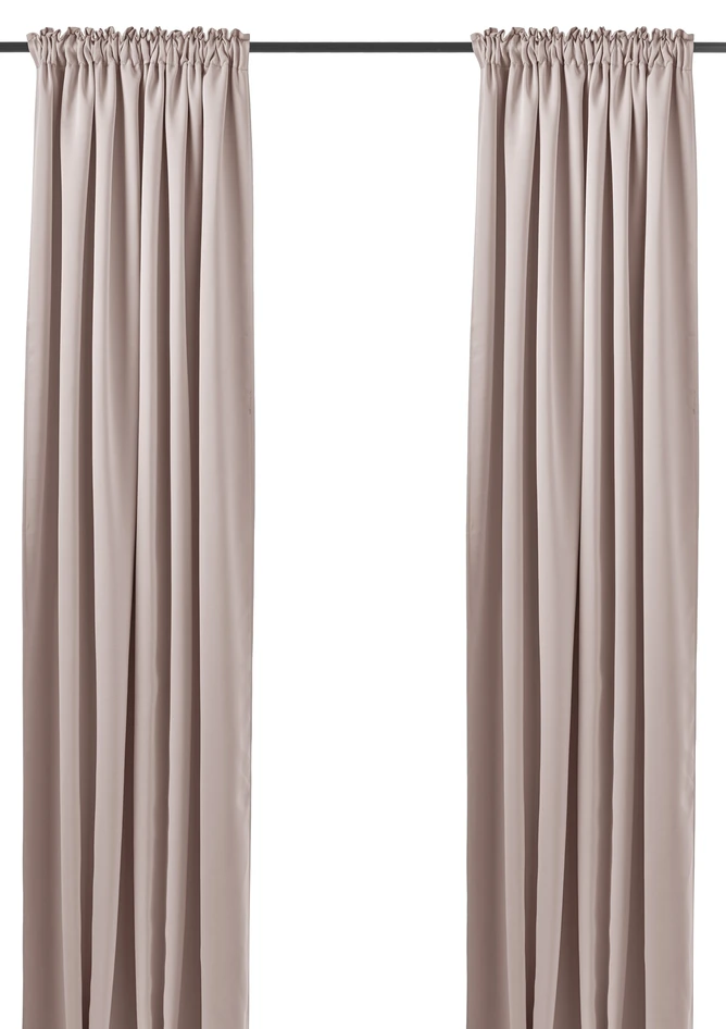 Shade - Rumsförmörkande gardin, 2-pack, 140x250 cm. - Rosa