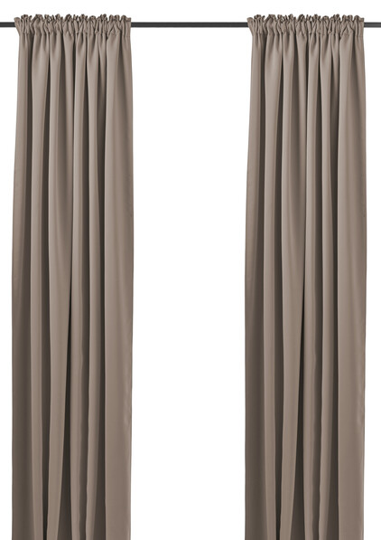 Shade - Rumsförmörkande gardin, 2 pack, 140x250 cm. - Brun