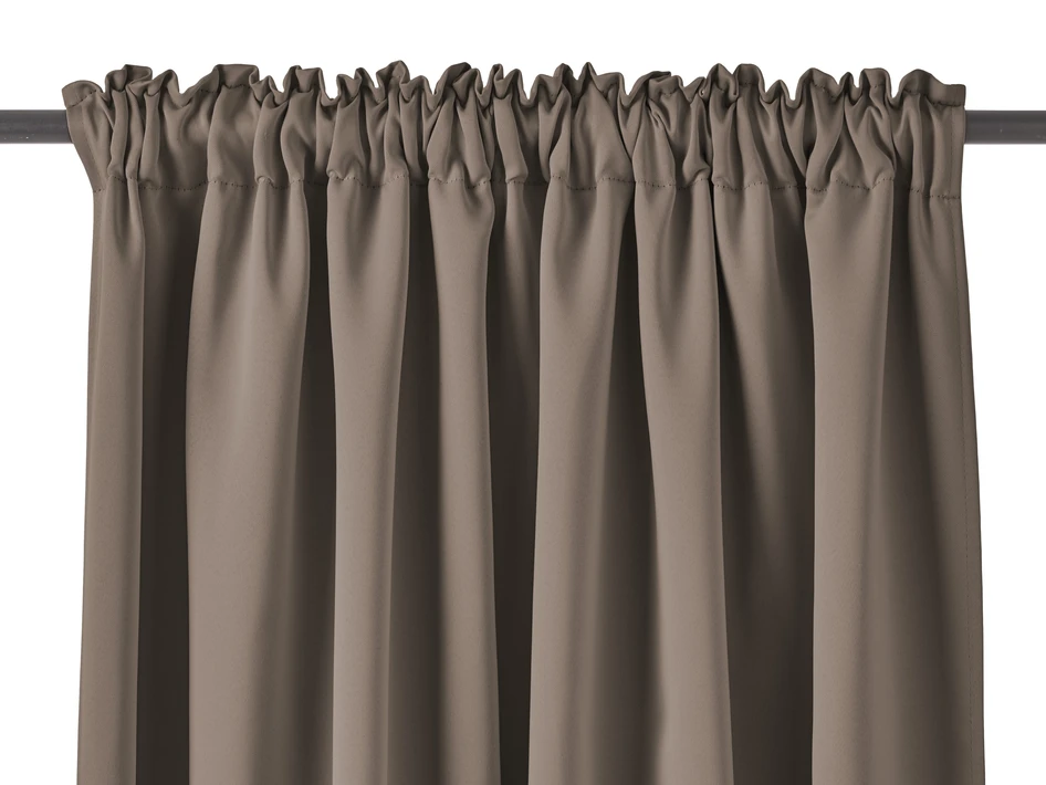 Shade - Rumsförmörkande gardin, 2 pack, 140x250 cm. - Brun