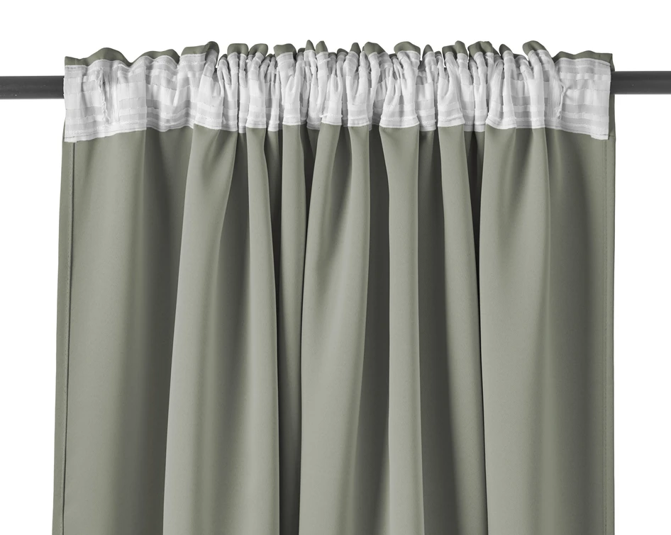 Shade - Rumsförmörkande gardin, 2-pack, 140x250 cm. - Grå