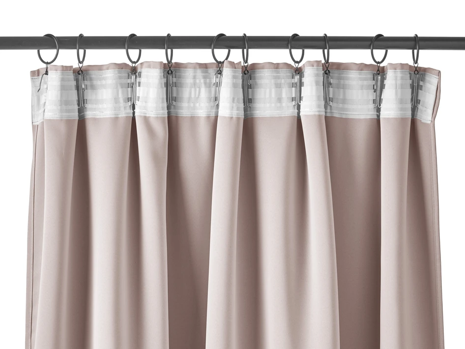 Shade - Rumsförmörkande gardin, 2-pack, 140x250 cm. - Rosa