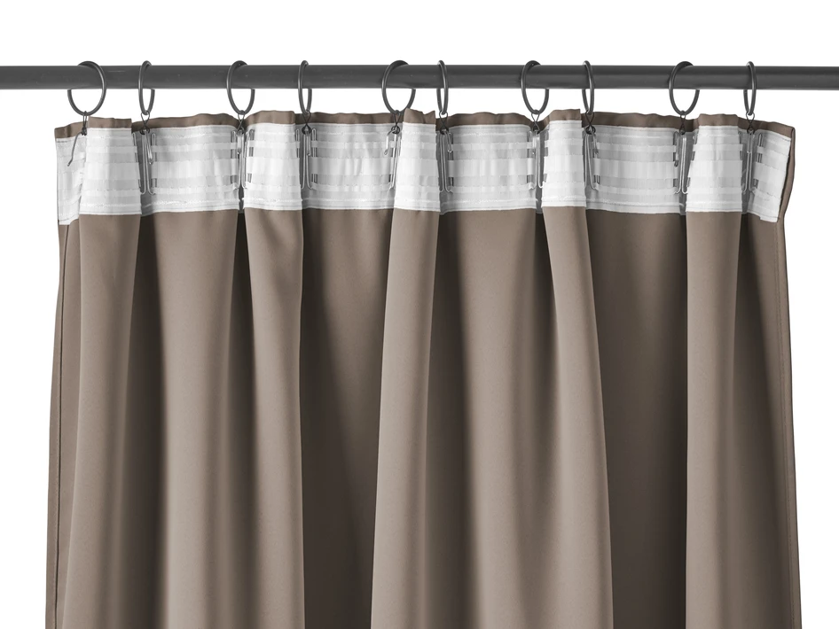 Shade - Rumsförmörkande gardin, 2 pack, 140x250 cm. - Brun