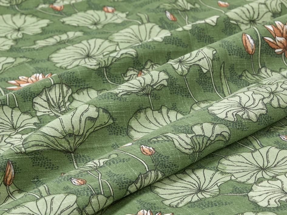 Saga - Gardin, 2-pack,140x250 cm - Grön