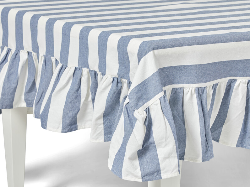 Recycle - Duk,140x250 cm - Blå