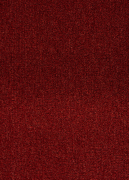 Terra - Måttbeställd matta, langetterad kant - Röd