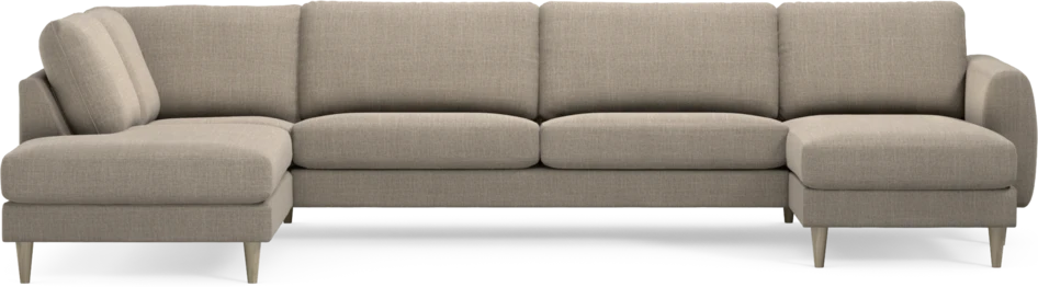Bridge - 3-sits soffa med divan vänster och schäslong höger - Beige