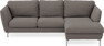 Madison Lux - 2-sits soffa med schäslong höger - Brun