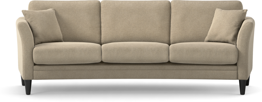 Eden - 3-sits svängd - Beige