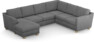 Friday - Hörnsoffa, 3+2-sits med schäslong vänster - Grå