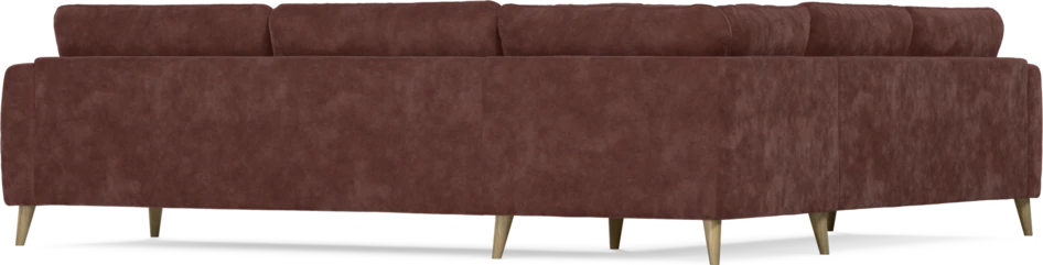 Bridge - Hörnsoffa, 2+3-sits - Röd