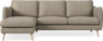 Madison Lux - 2-sits soffa med schäslong vänster - Beige