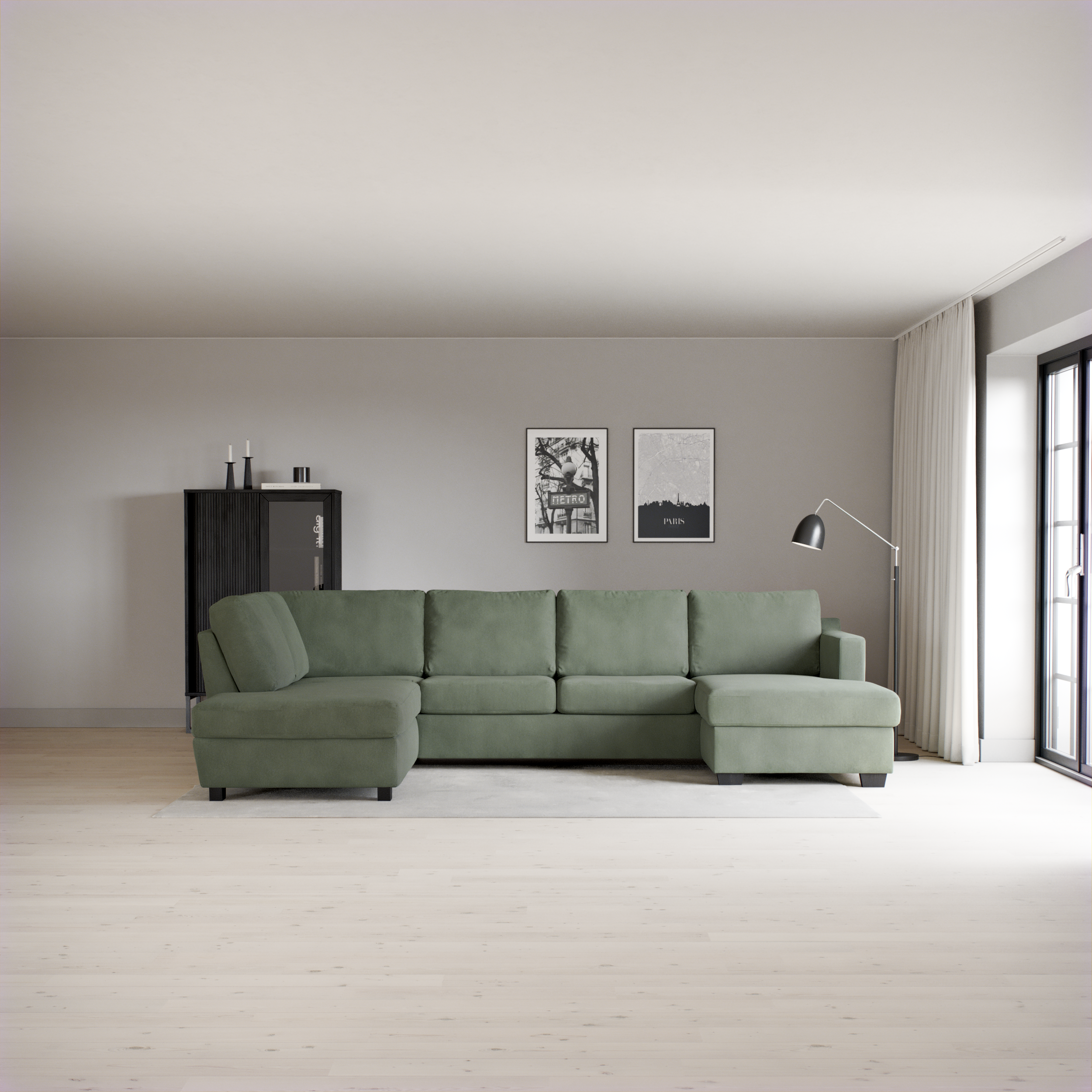 Friday - 3-sits soffa med divan vänster och schäslong höger - inspiration