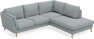 Madison - 2-sits soffa med divan höger - Turkos