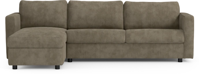 Lindö, Bäddsoffa 2,5-sits med schäslong, vändbar