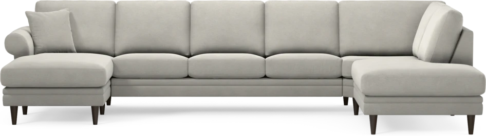 Eden - 3-sits soffa med schäslong vänster och divan höger - Grå
