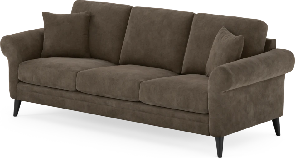 Eden - 3-sits soffa - Brun