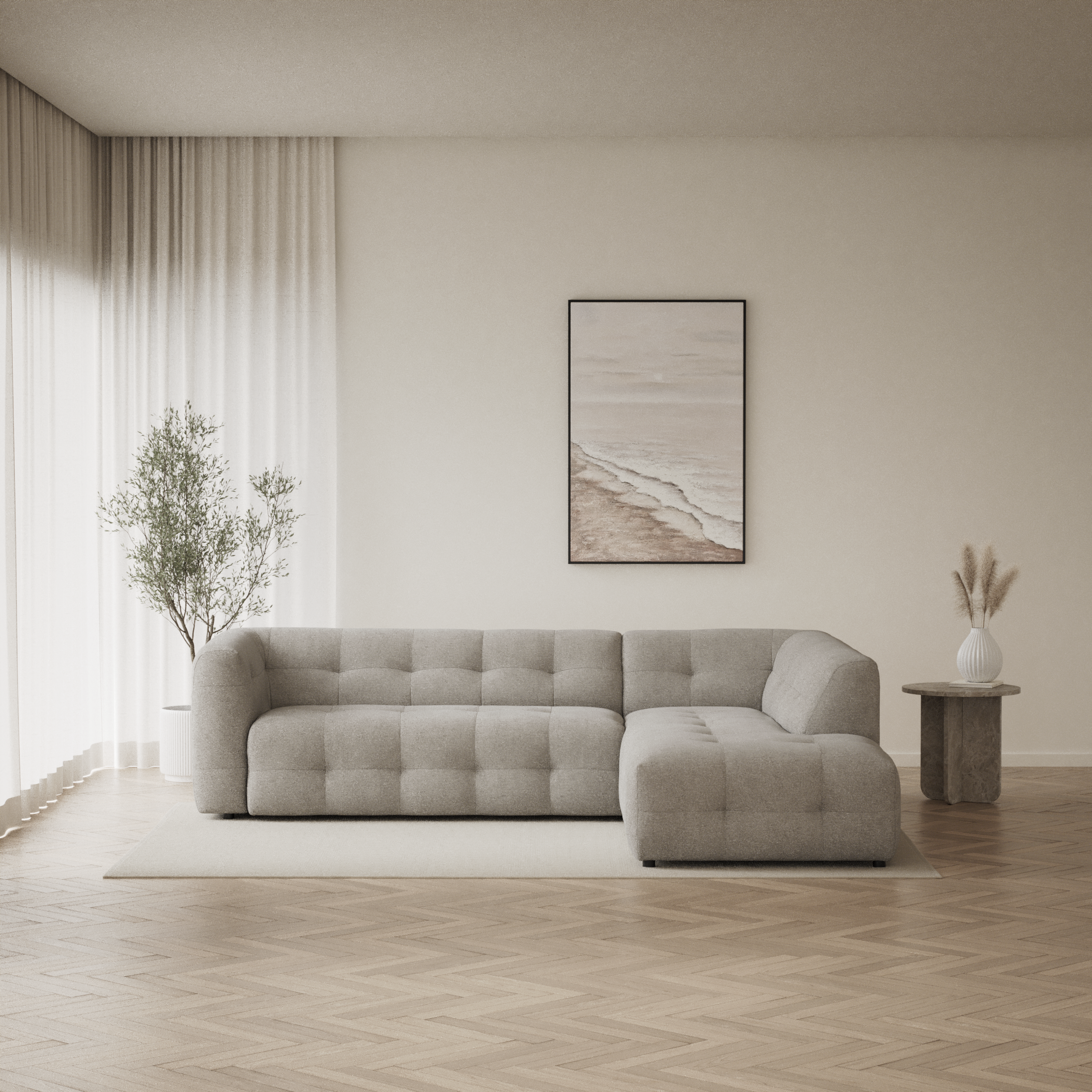 Bella - 3-sits soffa med divan höger - inspiration