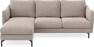 Madison Lux - 2-sits soffa med schäslong vänster - Beige