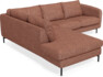 Madison - 2-sits soffa med divan vänster - Röd