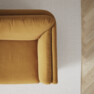 Madison Lux - 3-sits soffa med divan höger - Gul