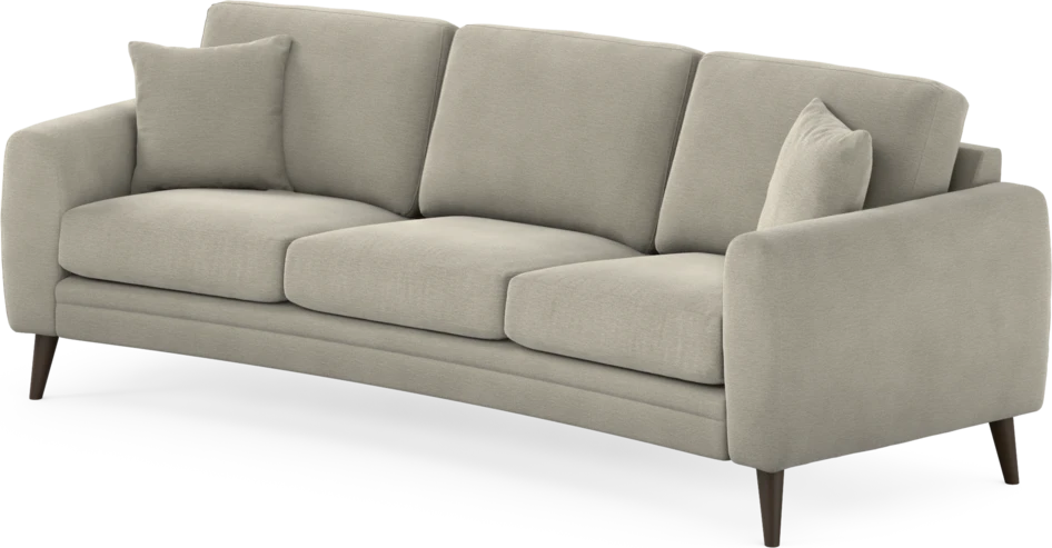Eden - 3-sits soffa svängd - Brun