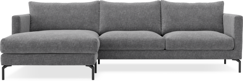 Impression Delux - 3-sits soffa med schäslong vänster - Grå
